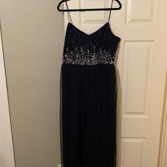 Midnight Blue Prom Dress - Picture 1 of 7